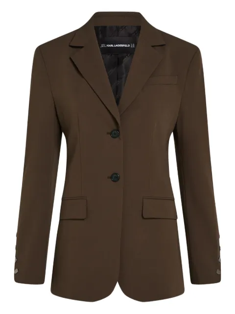 Karl Lagerfeld single-breasted blazer Brown B1W14011201