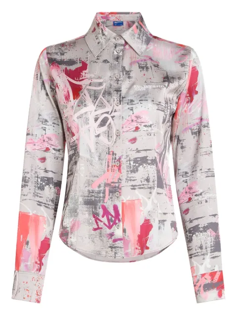 Karl Lagerfeld Jeans paint-splatter shirt Grey B1W110281DH