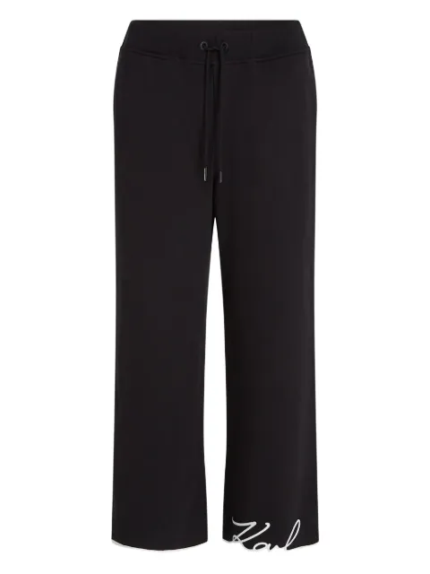 Karl Lagerfeld Signature hem track pants Black B1W10021999
