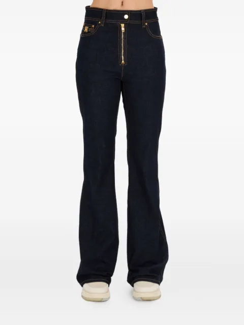 AMIRI gold-zip flared jeans Blue AWDNFR1016