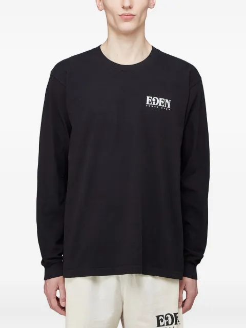 Eden Power Corp logo-print long-sleeve T-shirt Black SS21018