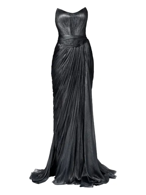 Iris Serban pleated-bodice dress Black CHARLOTTE
