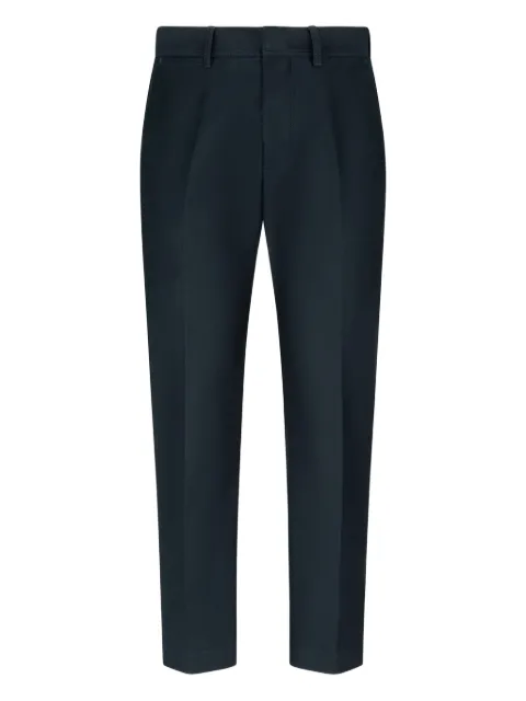 TOM FORD cotton straight-leg trousers Blue SHL014FMC171S25