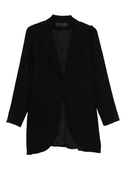 Marc Le Bihan single-breasted fitted jacket Black 2217H2526