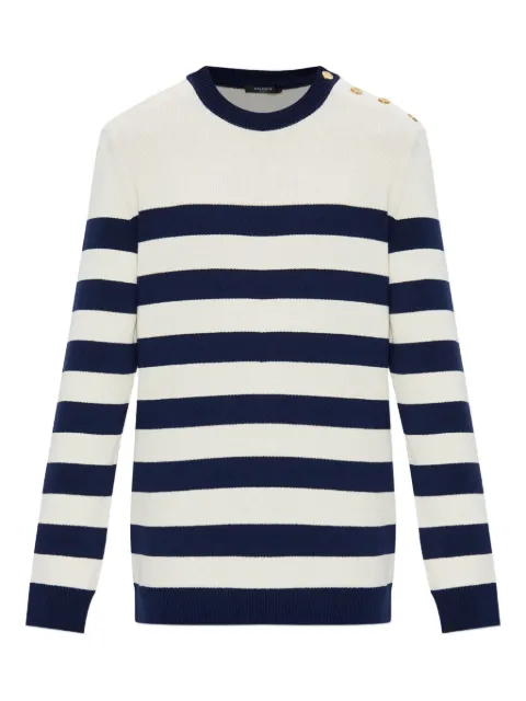 Balmain striped sweater Black FH0KD170KJ19