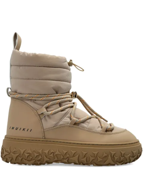 Inuikii padded lace-up boots Neutrals 10010100032