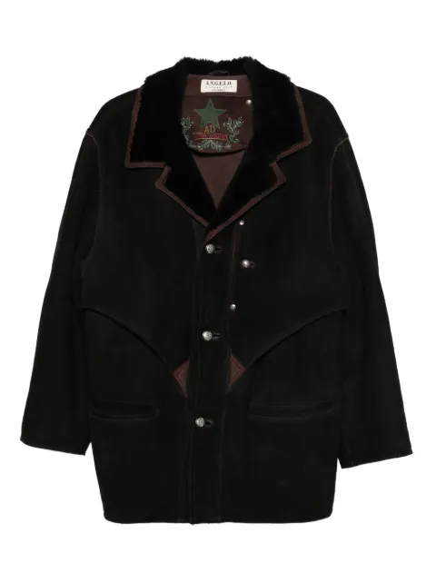A.N.G.E.L.O. Vintage Cult 1990s shearling-trim jacket Black AN700BC