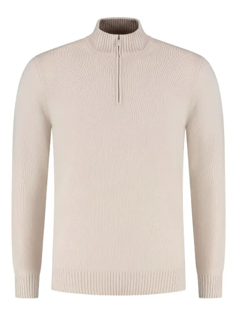 Gran Sasso high-neck half-zip sweater Neutrals 1962123125113