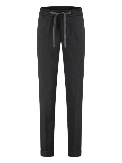 Marco Pescarolo drawstring-waist wool pants Black CARACCIOLO52Y0605