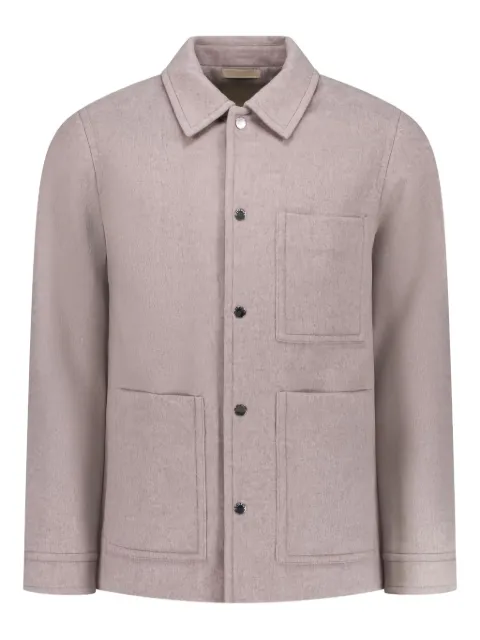 Woolrich patch-pockets shirt jacket Neutrals CFWOOU2075MRUT50411869