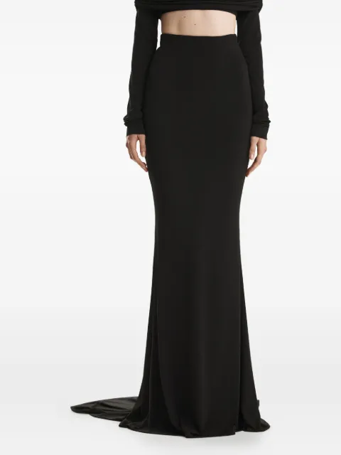 2310 STUDIO draped maxi skirt Black FF46