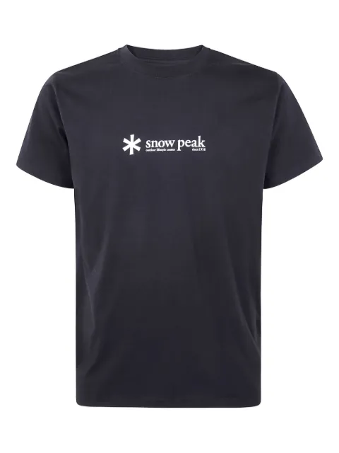 Snow Peak logo-print T-shirt Black TS25SU401