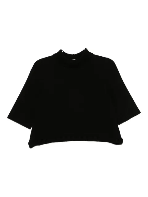 Alaïa high-neck short-sleeve jumper Black AA9G0063K115B