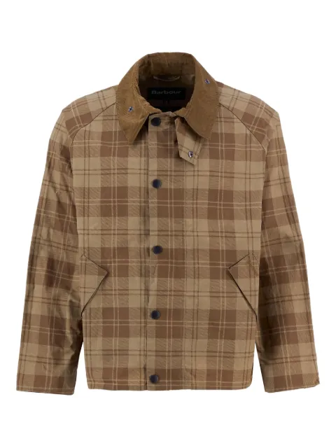 Barbour check windbreaker Brown MCA1020ST51