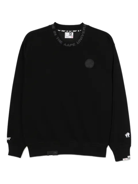 AAPE BY *A BATHING APE® logo sweatshirt Black ASWC380XXP