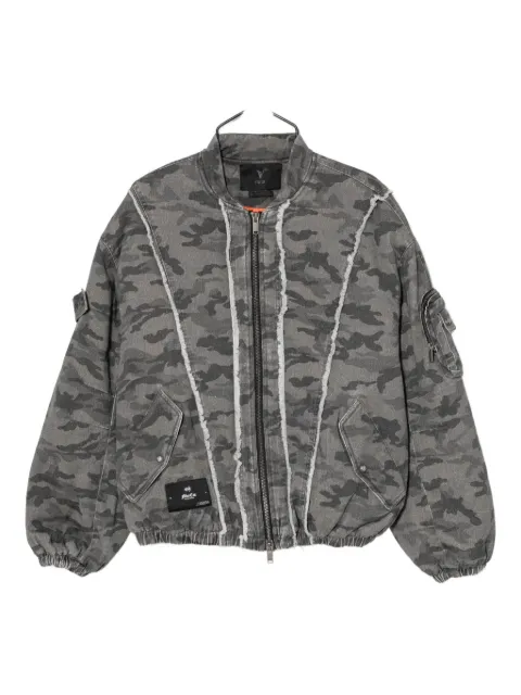 FIVE CM camouflage-print bomber jacket Black 5CXJKM00318X