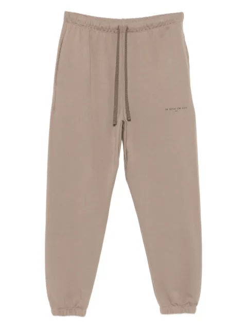 Ih Nom Uh Nit logo-print track trousers Brown NUW25308