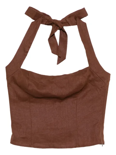Reformation Malika top Brown 1314836CTK