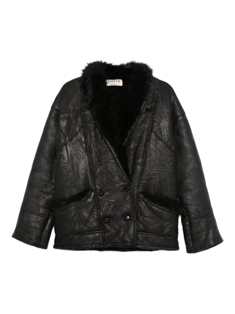 A.N.G.E.L.O. Vintage Cult 1980s double-breasted coat Black AN600BB