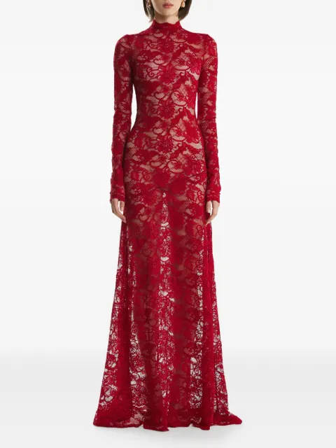 2310 STUDIO high-neck maxi dress Red FF34