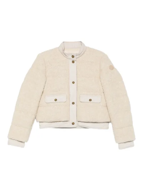 Moncler Blandy bouclé tweed jacket Neutrals K20931A00193598XQ