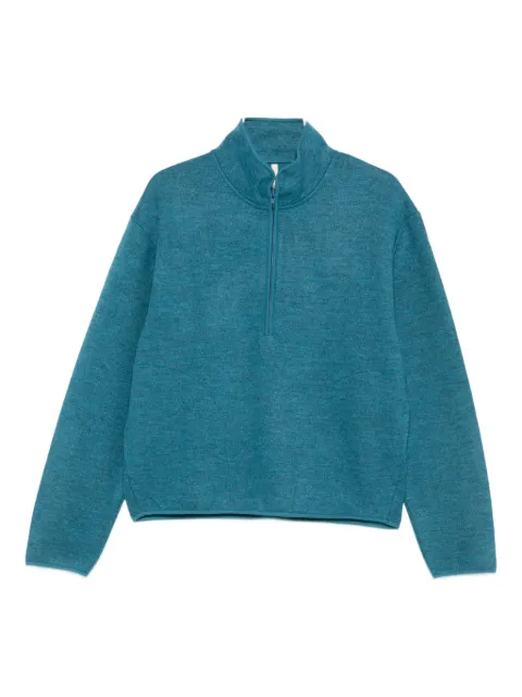 Sunflower half-zip sweatshirt Blue 2055WOOLHALFZIPICEBLUE