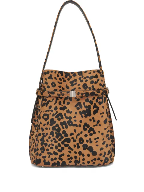 TOTEME belted pony hair bucket bag Brown 254WAL0048LE0211P207