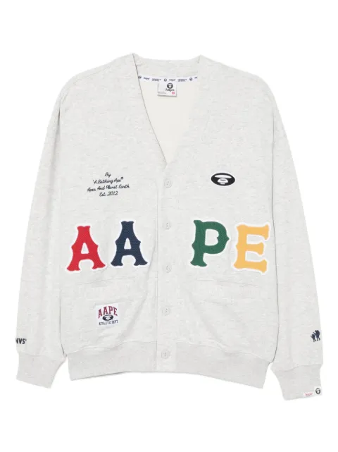 AAPE BY *A BATHING APE® logo-appliqué sweatshirt Grey ASWC393XAP