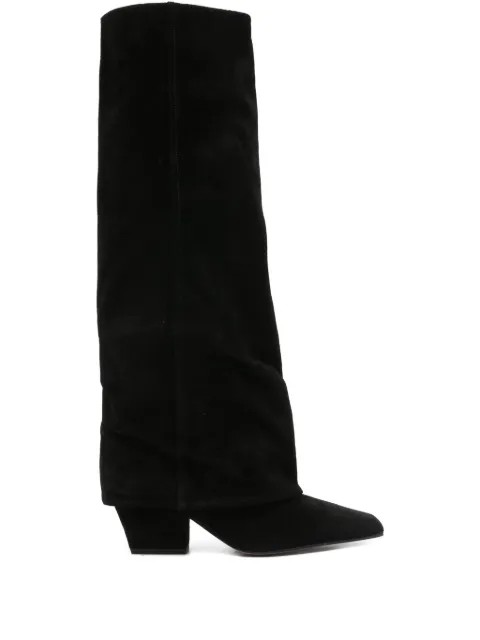 Paris Texas pointed suede boots Black PX1803XV003
