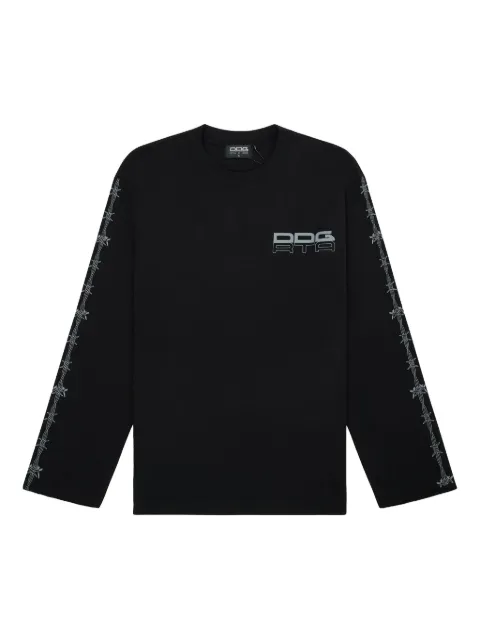 RTA logo-print long sleeve T-shirt Black MDDGK911T2164BKBRW