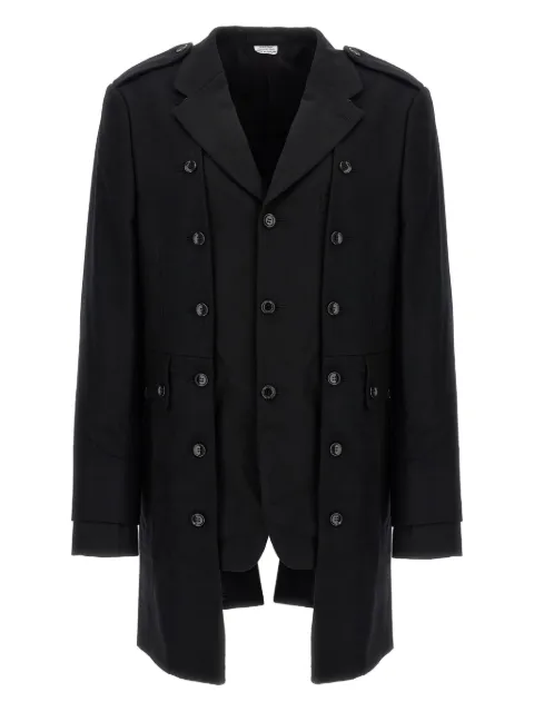 Comme des Garçons Homme Plus double-layer blazer coat Black PPJ0421