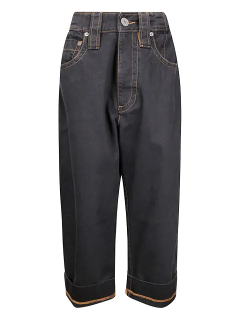 Vaquera Baby topstitch jeans Black VAQ10P003