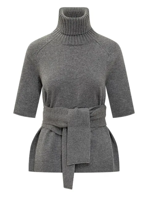 Lanvin turtleneck belted top Grey RWPO0015K065H25