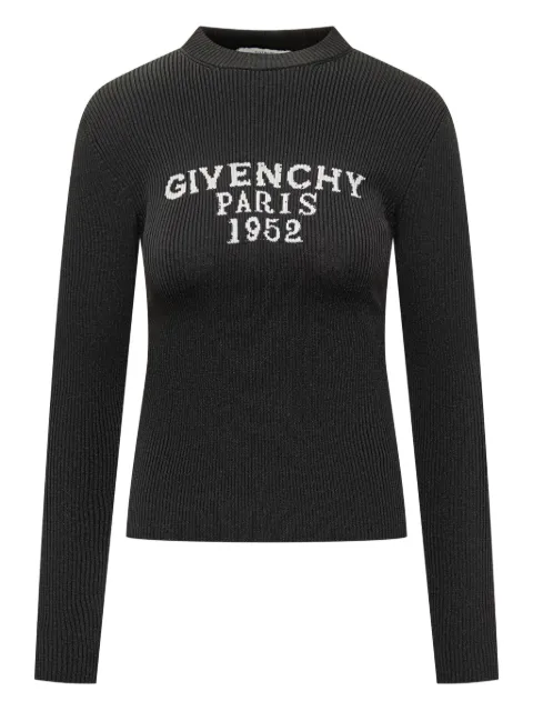 Givenchy ribbed logo-jacquard sweater Black BW90VH4ZSK