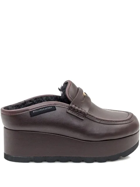 Stella McCartney Elyse Alter Mat platform mules Brown 810557APADE0