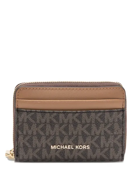 Michael Kors monogram zip wallet Brown 32T4GJ6Z5B