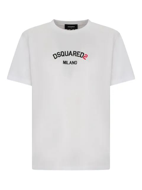 DSQUARED2 logo-print T-shirt White S71GD1631D20020