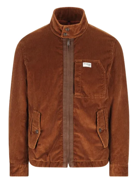 Fay high-collar corduroy jacket Brown MAM1251155LWG2