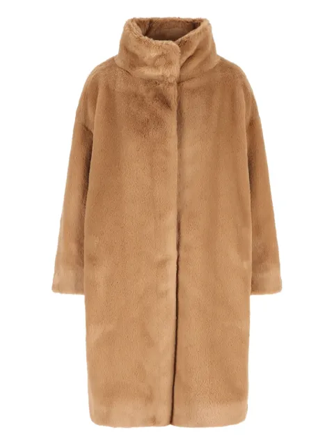 Herno high-neck faux-fur coat Brown GC000491D124222157