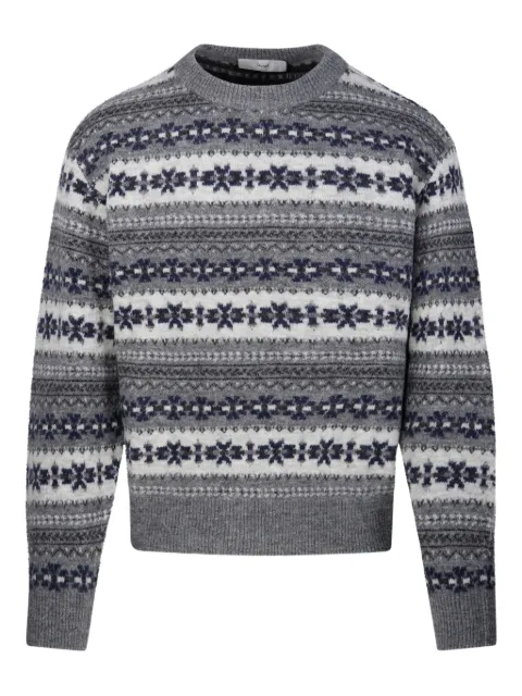 DUNST fair-isle crew-neck jumper Grey UDSW5C108G2