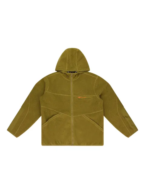 Aimé Leon Dore x New Balance Fleece zip-up hoodie Green NB23WJ005BROWN