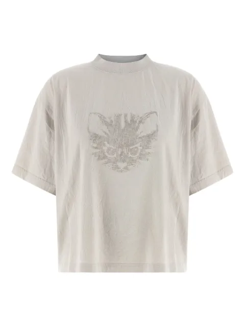 Balenciaga graphic-print crew-neck T-shirt White 850989TTVC4