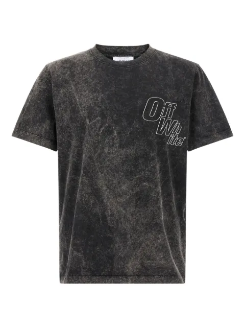 Off-White Outline arrow-print T-shirt Black OMAA027F25JER00D1301
