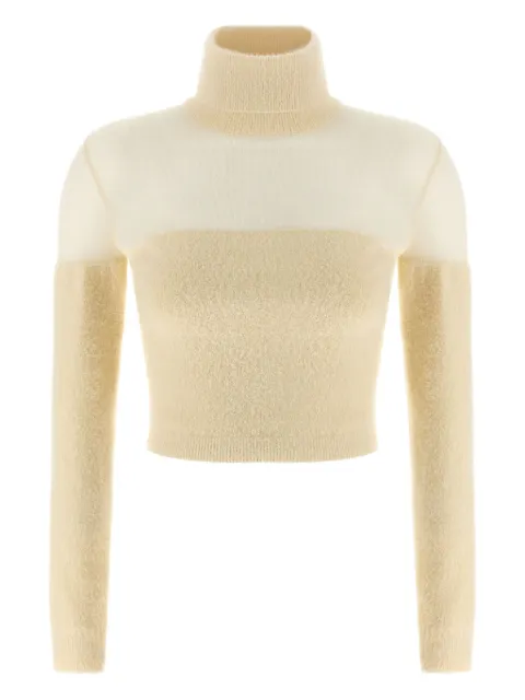Elisabetta Franchi turtleneck sweater Neutrals MK54T57E2DZ9