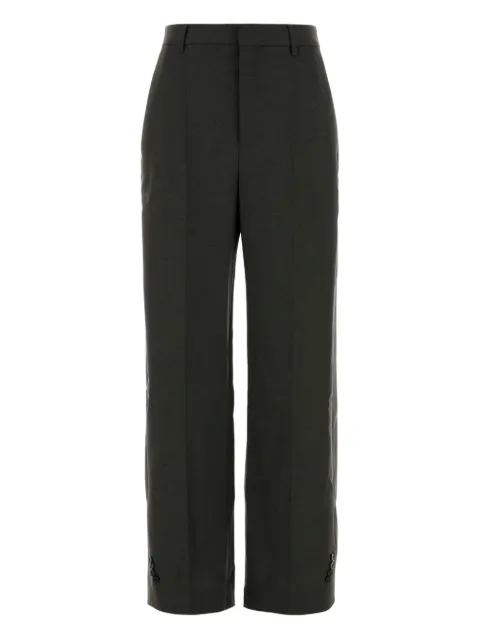 Jean Paul Gaultier concealed-fastening trousers Green 2504WTR034W037