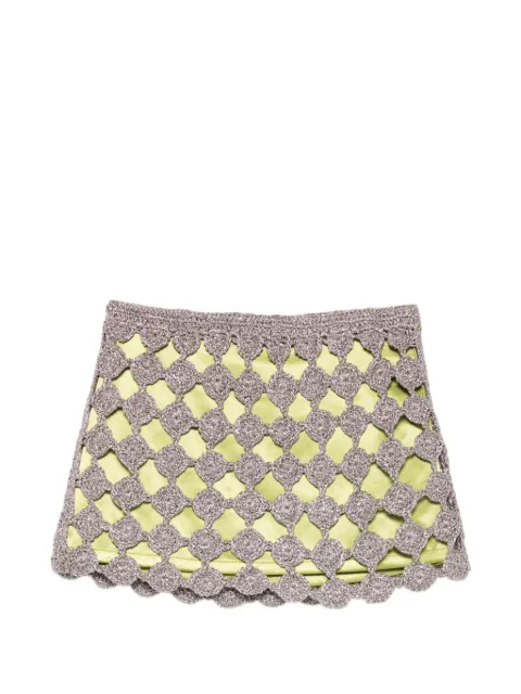 Simon Miller Zera crochet mini skirt Green W20976060