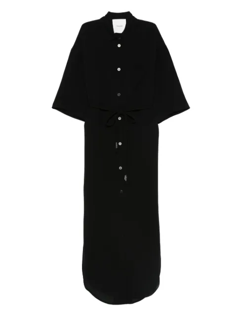Nanushka belted shirt dress Black NW25FWDR03399