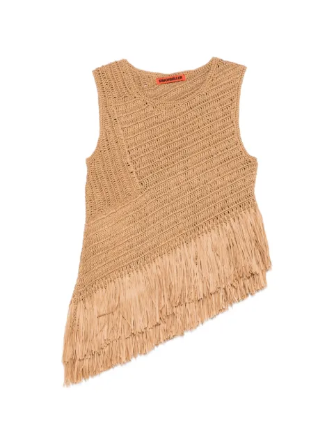 Simon Miller Beja crochet sleeveless top Neutrals W72614139