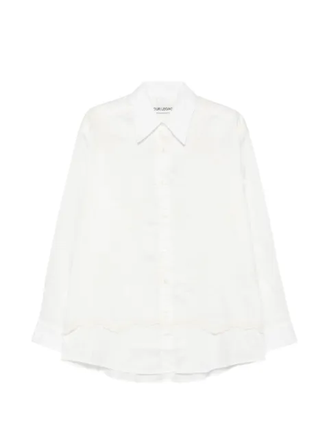 OUR LEGACY lace-trim shirt White W2262PIC
