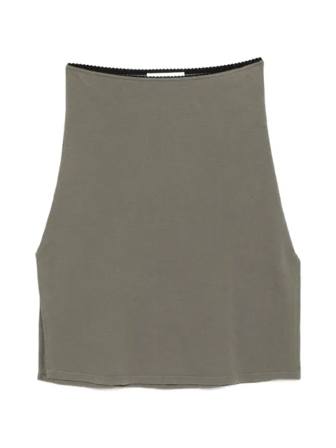 OUR LEGACY picnic side-slit skirt Green W2266PWO